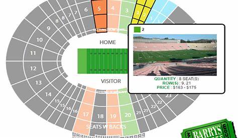 Rose Bowl Seating Chart | Barry's Tickets