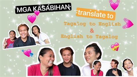 Mga Kasabihan Tagalog To English English To Tagalog Katuwaan Lang