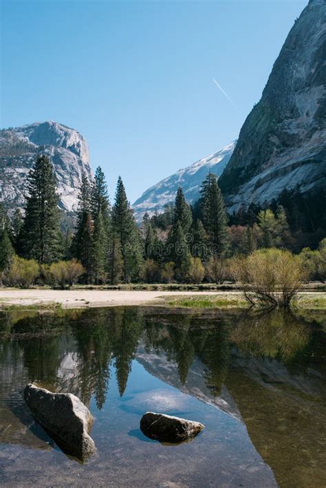 Mirror Lake Yosemite National Park California Stock Photo Image Of