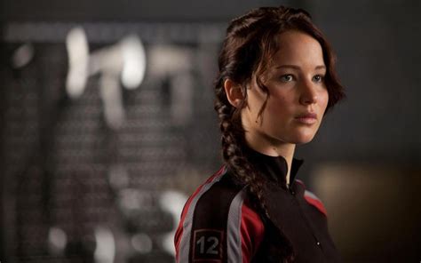 Jennifer Lawrence Brunettes Women Movies Actresses Braids Katniss