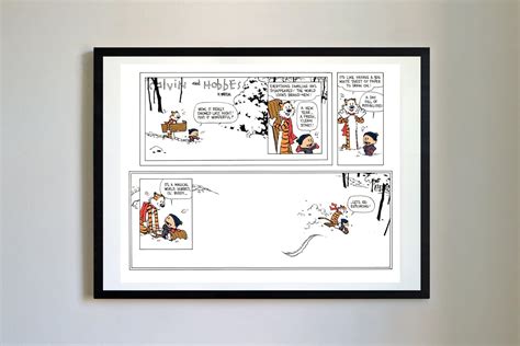 Calvin And Hobbes 69 Art Print Poster Last Comic Lets Go Exploring
