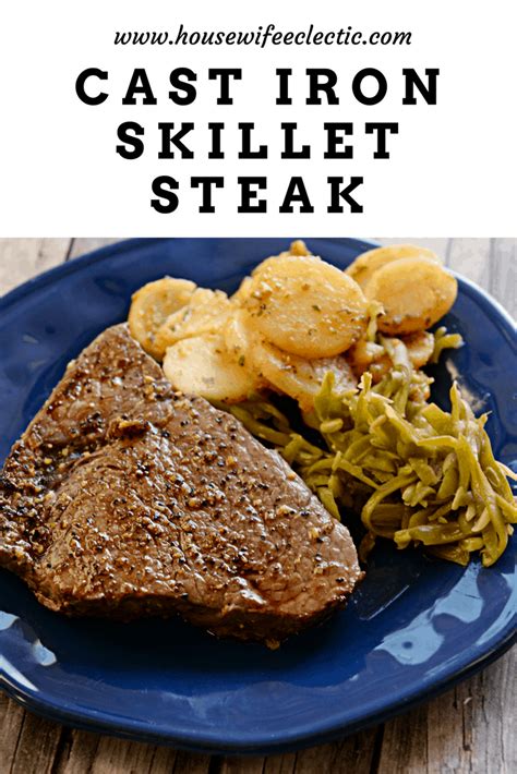 Want to know how to cook the perfect steak in a cast iron skillet? How to Cook a Cast Iron Skillet Steak You Will Crave - Housewife Eclectic