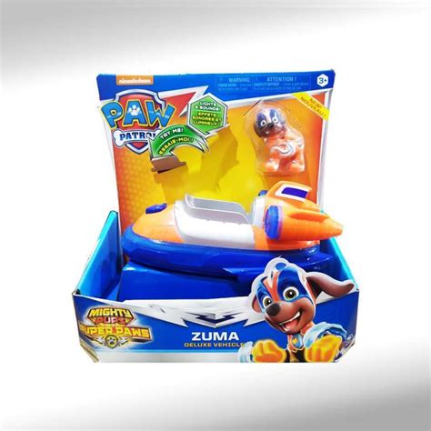 Jual Paw Patrol Mighty Pups Super Paws Zuma Deluxe Vehicle Di Seller