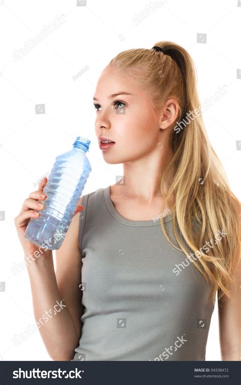 Young Sexy Fitness Girl Drink Water Stock Photo 94338472 Shutterstock