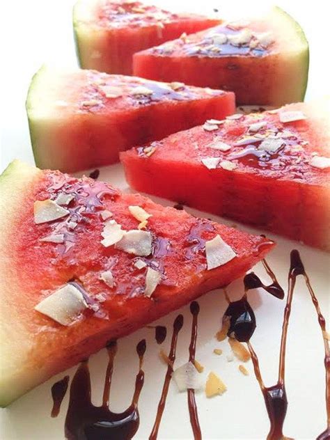 Watermelon Wedges With Vegan Balsamic Glaze Recipe Balsamic Glaze