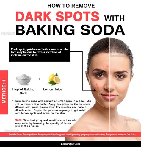 6 Easy Ways To Remove Dark Spots With Baking Soda Naturally