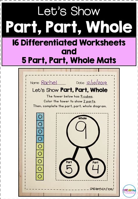 Parts Of A Whole Worksheets