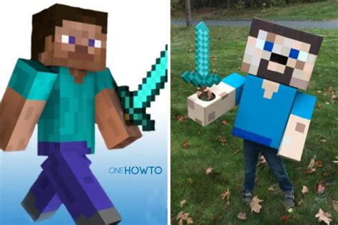 How To Make A Minecraft Costume Steve Creeper And More