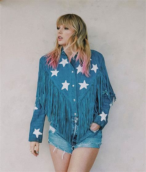 Miss Americana Taylor Swift Fringed Denim Jacket Oskar Jacket