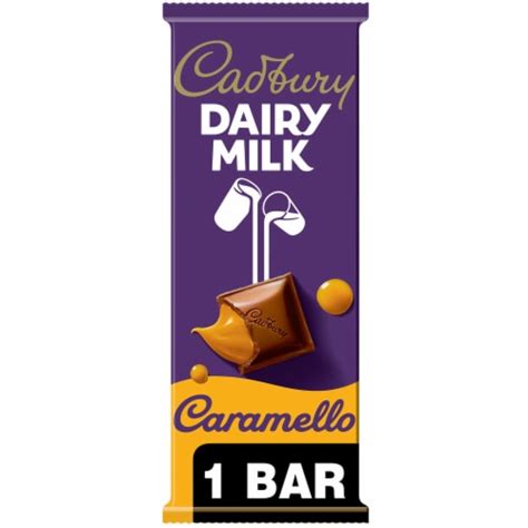 Cadbury Dairy Milk Caramello Milk Chocolate And Creamy Caramel Candy