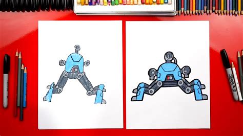 How To Draw A War Robot Art For Kids Hub