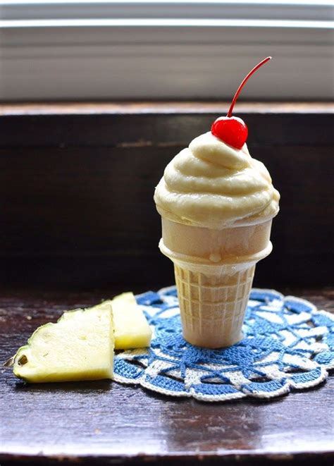 Make Homemade Pineapple Soft Serve Ice Cream With Three Ingredients In
