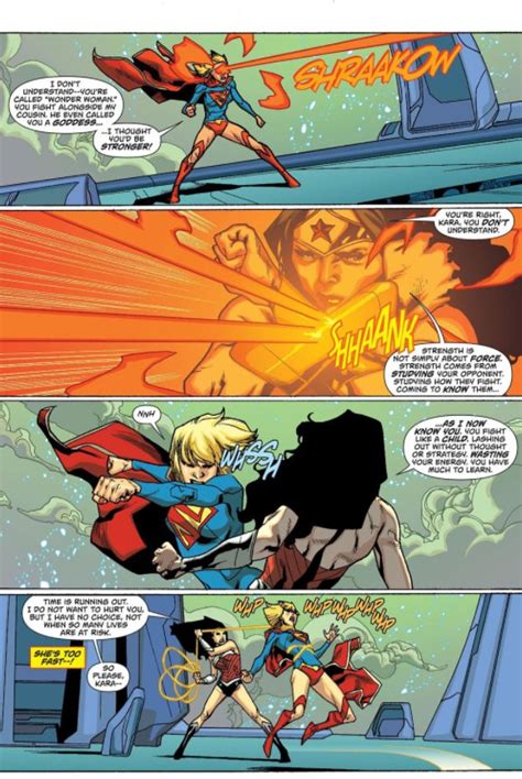 Supergirl Vs Wonder Woman New 52
