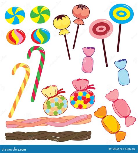 Candy Collection Stock Vector Illustration Of Colorful 15466173