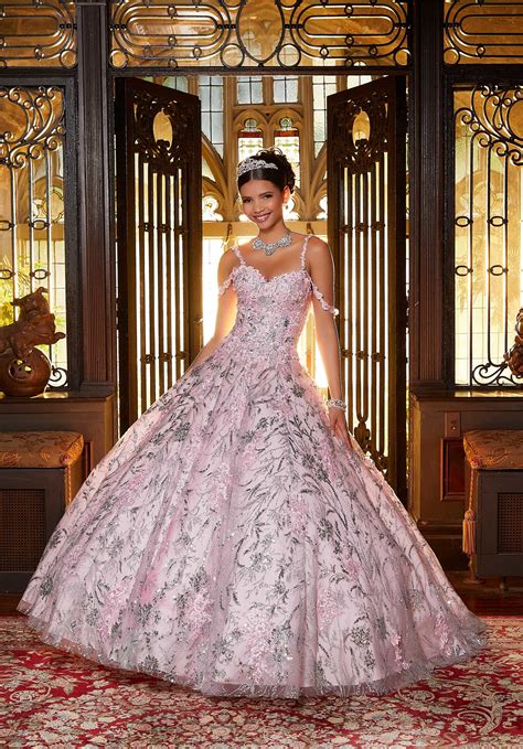 Beaded Tulle with a Ruffled Skirt Quinceañera Dress Morilee