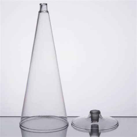 Visions 6 Oz Clear 2 Piece Plastic Cone Champagne Flute 10 Pack