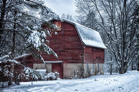 Winter Barn Photograph By Lauri Novak