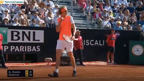 Novak djokovic (en alphabet cyrillique serbe : Djokovic vs Zverev Rome 2017 Final Highlights HD - YouTube