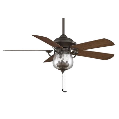 Fanimation Crestford 52 In Oil Rubbed Bronze Indooroutdoor Ceiling Fan
