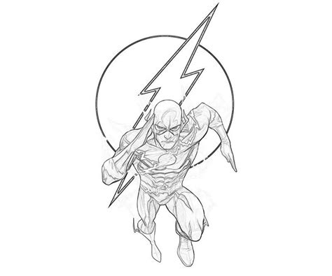 Flash Superhero Coloring Pages Free