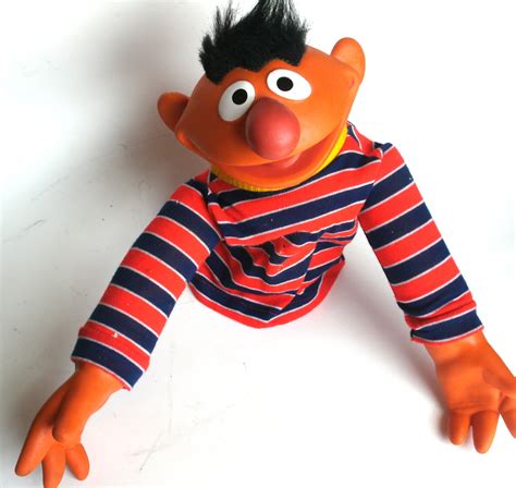Vintage 1970s Sesame Street Muppets Ernie Puppet