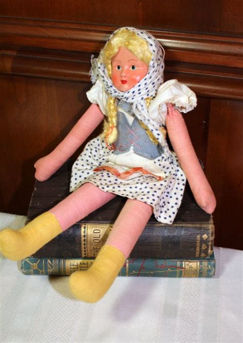 Handmade Mask Face Souvenir Cloth Doll From By Americanvintageave Rubber Face Face Cloth Doll