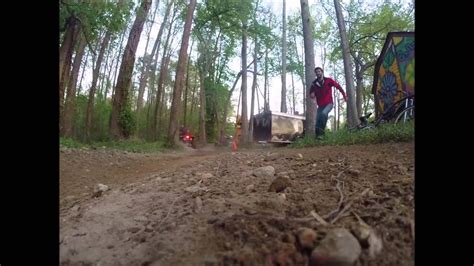 Quad Vs Bike Backyard Track Youtube