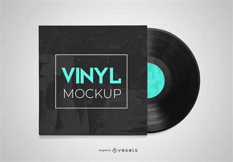 Vinyl Record Template Mockup