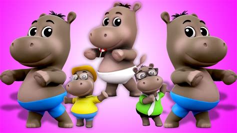 Hipopótamo Dedo Familia Canciones Infantiles Dedos Familia En