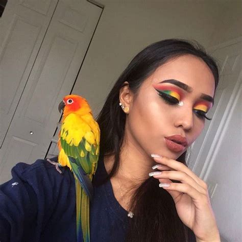 Sun Conure Parrot Makeup Makeup Pretty Makeup Makeup Inspiration