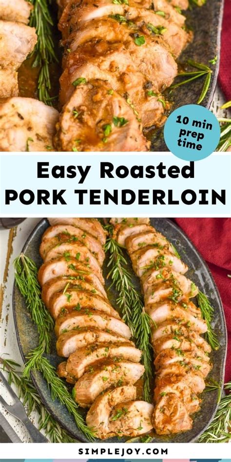 Marinated Pork Tenderloin Simple Joy