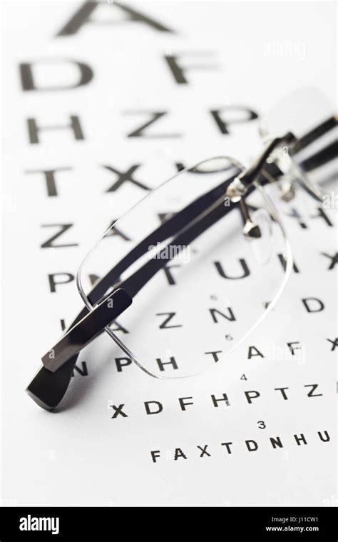 Eye Test Chart And Eyeglasses Hi Res Stock Photography And Images Alamy