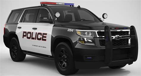 Chevrolet Tahoe 2018 Police 3d Model Turbosquid 1308074