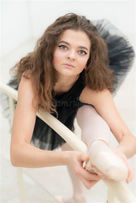 Beautiful Flexible Slender Young Girl Ballerina Ballet Stock Image