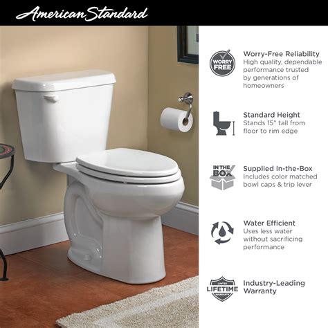 Colony Two Piece 16 Gpf60 Lpf Standard Height Elongated Toilet Less Seat