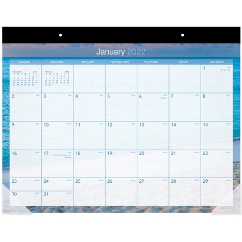 Aagdmdte232 At A Glance Tropical Escape Calendar Monthly Desk Pad
