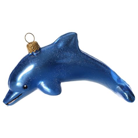 Blown Glass Dolphin Christmas Ornament Online Sales On