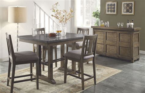 Willowbrook Rustic Ash Counter Height Dining Room Set 106988 Coaster