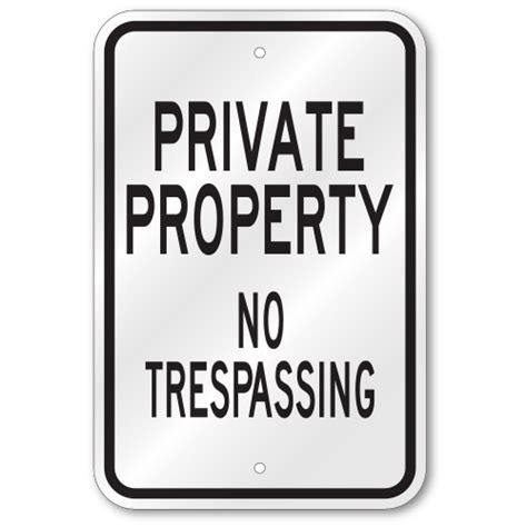 Private Property No Public Right Of Way Aluminium Sign 300mm X 200mm