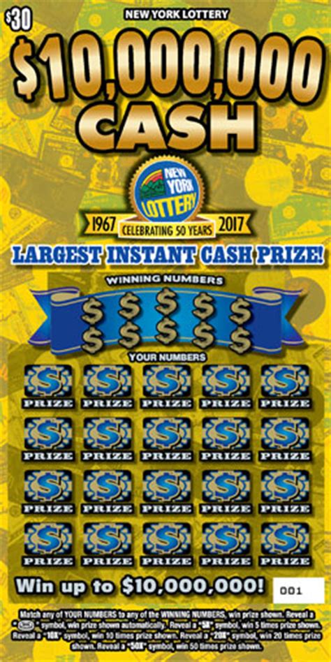Every scratch off game has a given number of top prizes. Upstate NY couple wins $10M in scratch-off game; largest ...