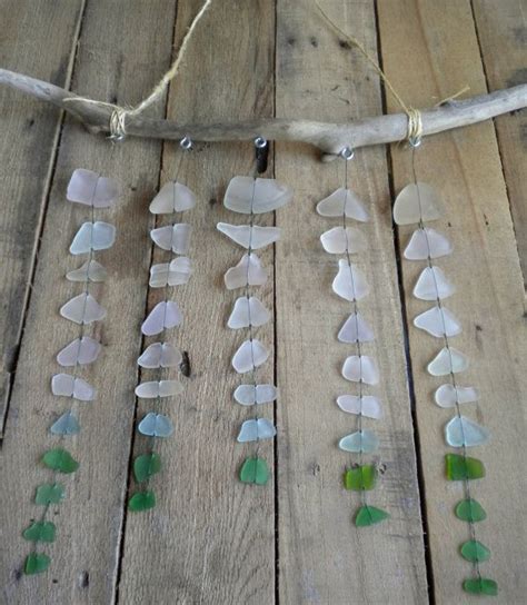 Sea Glass Mobile Beach Glass Mobile Suncatcher By Barnwoodart Seneca Lake Beach Lovers