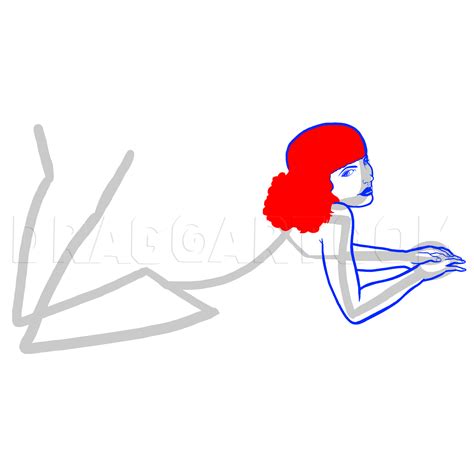 How To Draw Pin Ups Pin Up Girls Coloring Page Trace Drawing