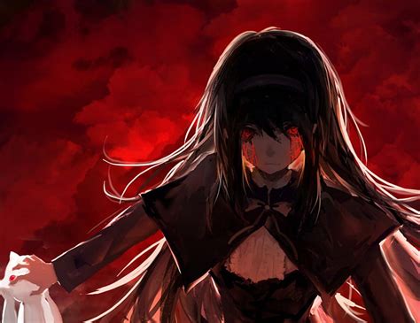 Akemi Homura Bloody Warrior Blood Anime Madoka Magica Girl Akemi