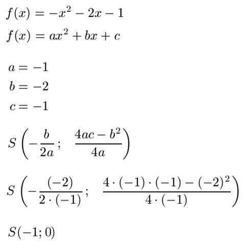 Berechne den schnittpunkt/ die schnittpunkte der folgenden quadratischen funktionen Scheitelpunkt berechnen / ablesen: Formel und Parabel