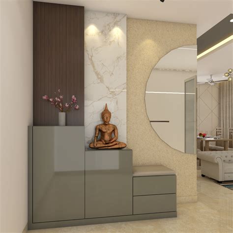 Modern Foyer Design With Step Style Storage Livspace