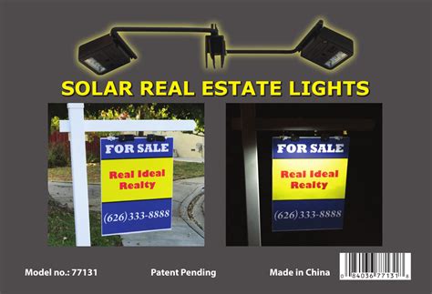 Solar Dual Side Real Estate Sign Lights Homebrite