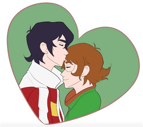 Keith And Pidge In A Green Heart Of Their Romantic Love From Voltron Legendary Defender