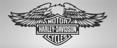 Harley Davidson Eagle Dxf Cut File Etsy