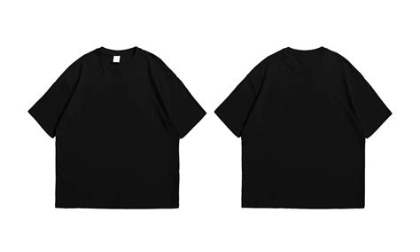 Oversize Black T Shirt Front And Back Background Transparent 12304841 Png