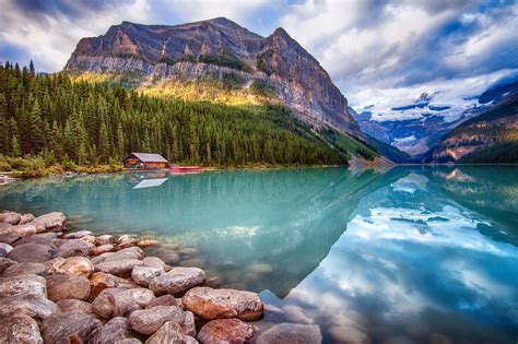 Fonds Decran Canada Parc Lac Montagnes Forêts Pierres Photographie De